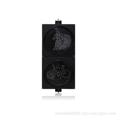300mm pedestrian bicycle 24v led traffic light